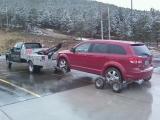 When a wrecker goes to a job where there is suppose to be a 2wd and it turns into a 4wd vehicle dollies have to be used to raise all wheels off the ground. 




